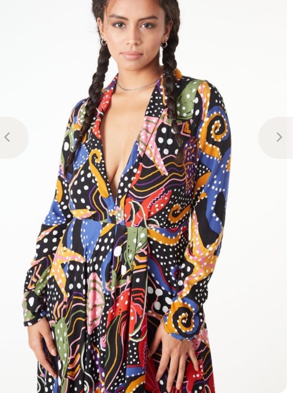 Farm Rio Under The Sea Maxi Dress S - Picture 3 of 8